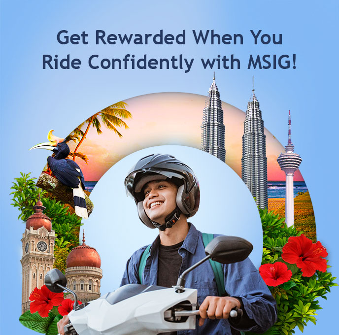 Image of Get Rewarded When You Ride Confidently with MSIG!